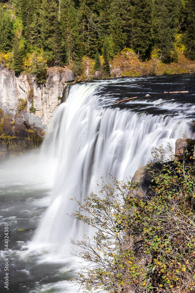 Mesa falls on Henrys Fork river. Idaho. USA Mesa falls on Henrys Fork river. Idaho. USA
