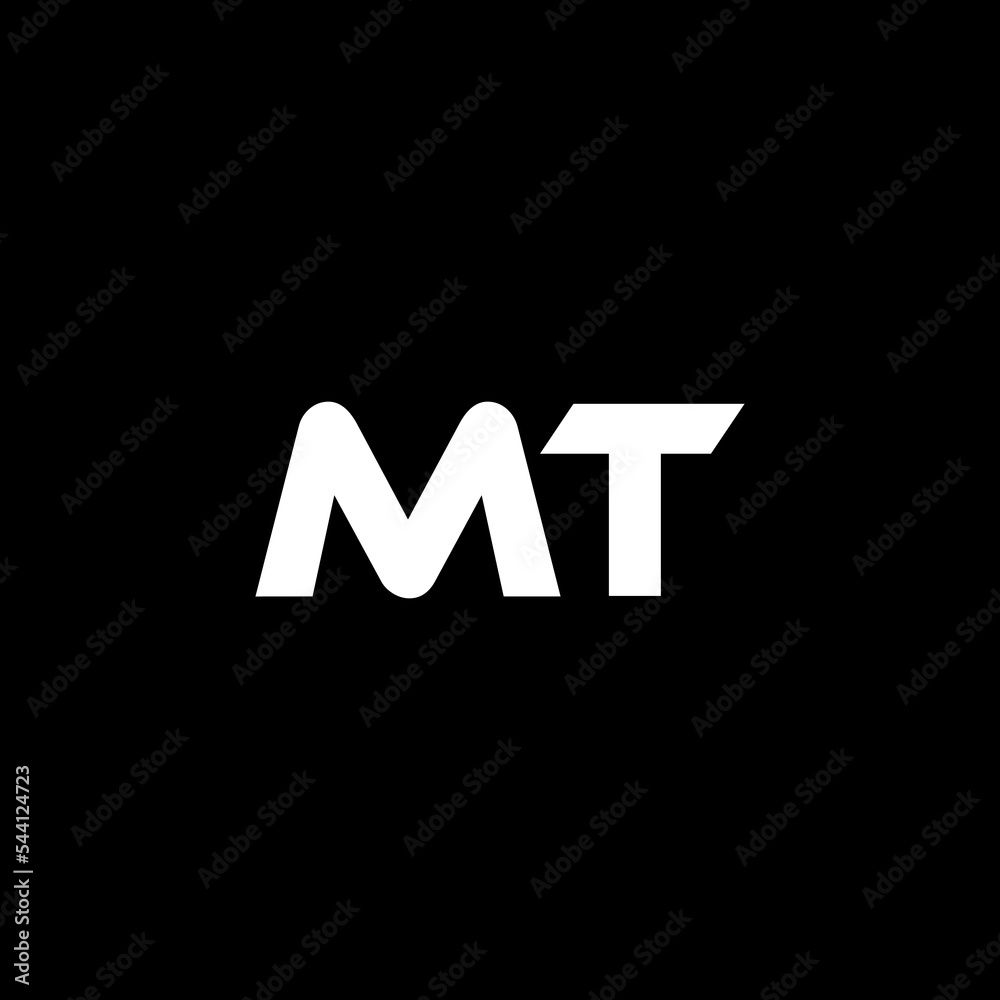 MT letter logo design with black background in illustrator, vector logo modern alphabet font overlap style. calligraphy designs for logo, Poster, Invitation, etc. MT letter logo design with black background in illustrator, vector logo modern alphabet font overlap style. calligraphy designs for logo, Poster, Invitation, etc.