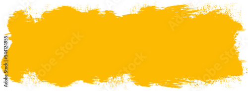 Orange brush stroke isolated on background. Paint brush stroke vector for ink paint, grunge design element, dirt banner, watercolor design, dirty texture. Trendy brush stroke, vector illustration