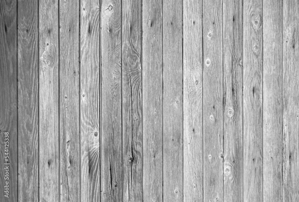 Fototapeta premium Bretterwand mit alten grauen Brettern