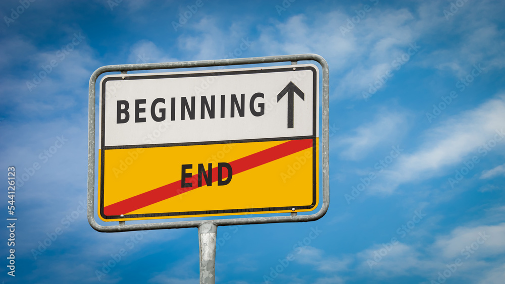 Street Sign Beginning versus End Street Sign Beginning versus End