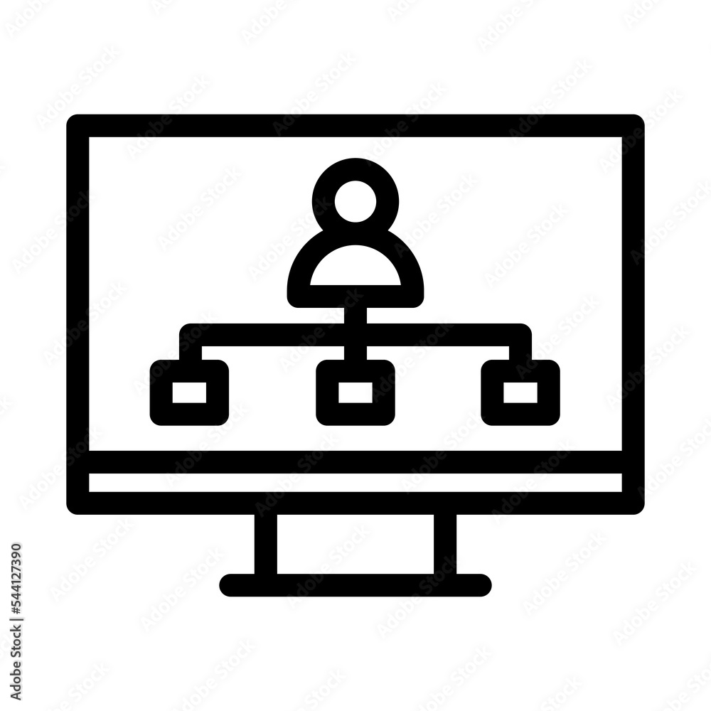 hierarchy line icon illustration vector graphic hierarchy line icon illustration vector graphic