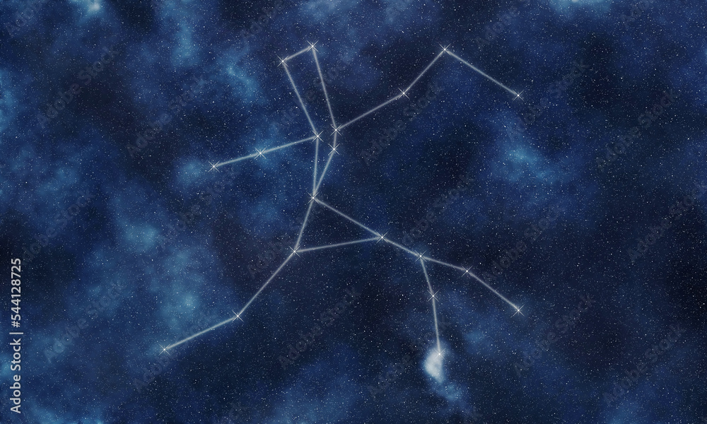 Centaurus Star Constellation, Night Sky Stock Illustration | Adobe Stock