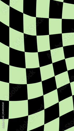 aesthetic cute distorted vertical green and black checkerboard, gingham, plaid, checkers wallpaper illustration, perfect for backdrop, wallpaper, banner, cover, background