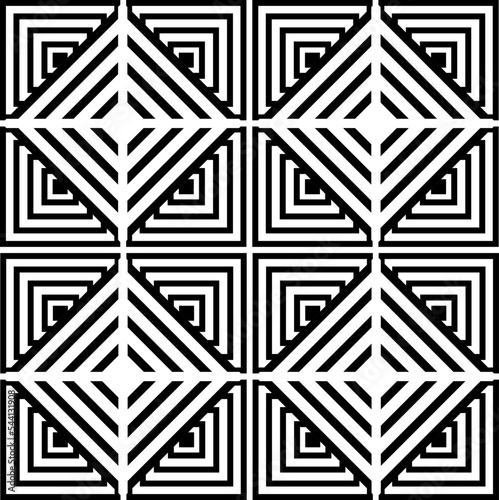 Geometric seamless pattern curved pattern