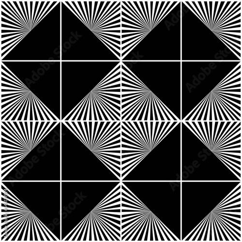 Geometric seamless pattern curved pattern