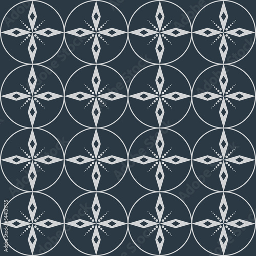 Geometric seamless pattern curved pattern