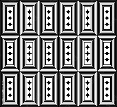 Geometric seamless pattern curved pattern