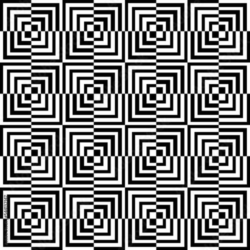 Geometric seamless pattern curved pattern