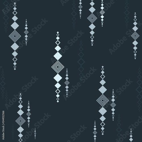 Geometric seamless pattern curved pattern