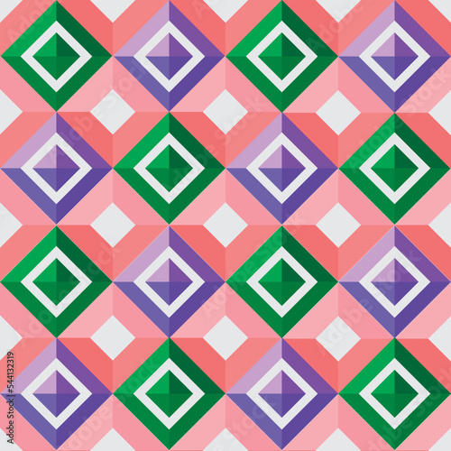 Geometric seamless pattern curved pattern