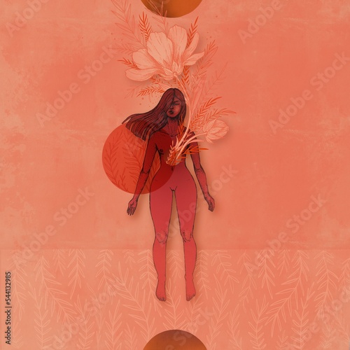 Women body in bloom