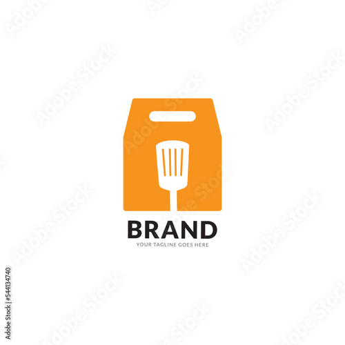 Take fast food simple solid icon. Symbol, logo illustration.