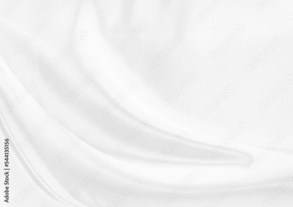 Naklejka premium White gray satin texture that is white silver fabric silk background with beautiful soft blur pattern natural.