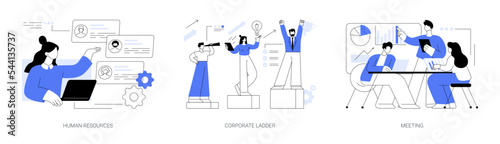 Headhunter service abstract concept vector illustrations. © Visual Generation