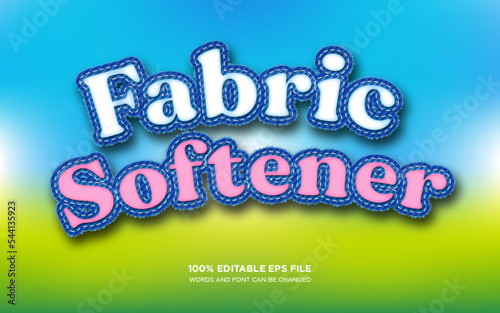 Fabric Softener editable text style effect