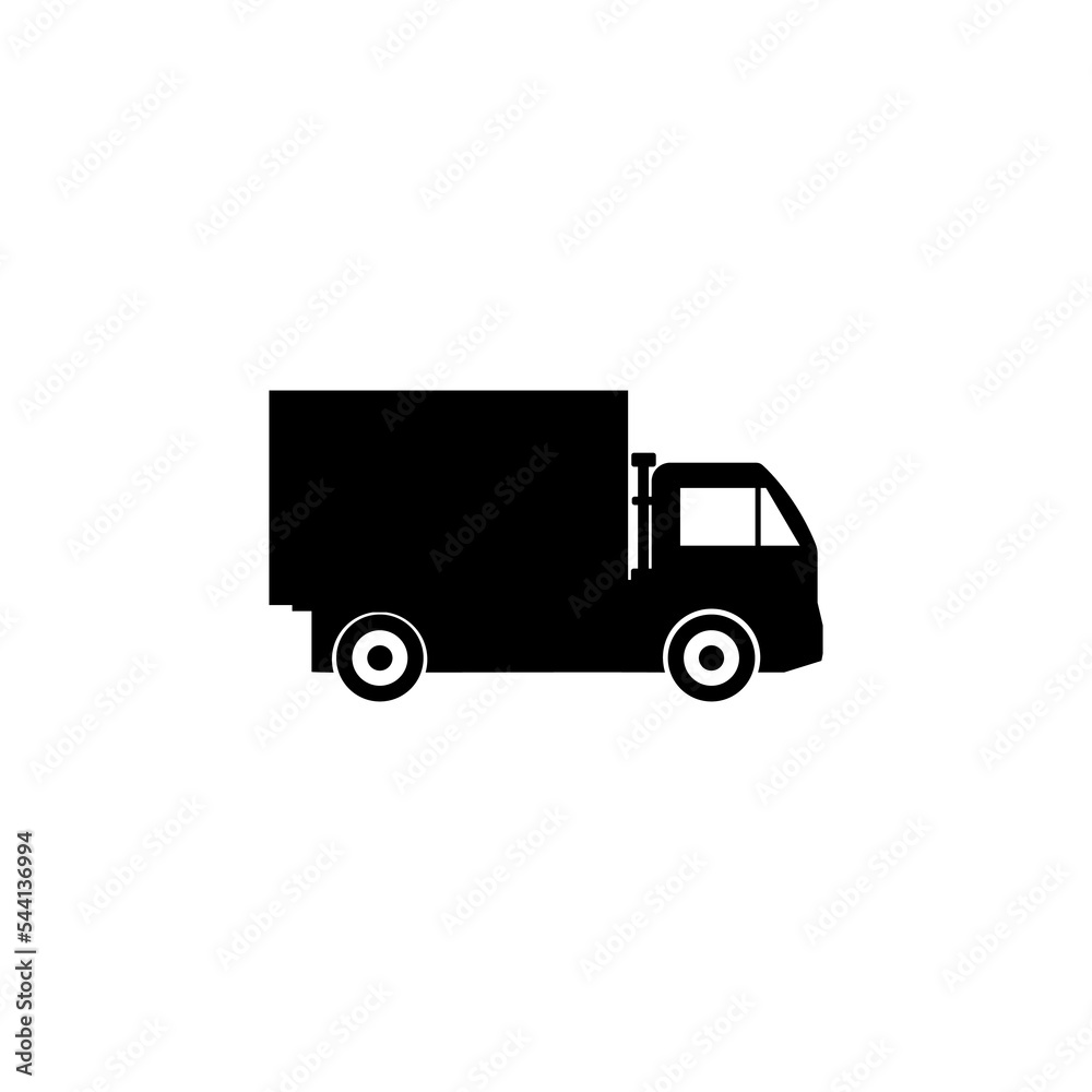 Truck icon isolated on a white background.