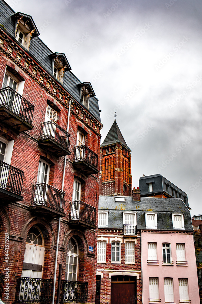 Fototapeta premium Maion de ville à Mer les Bains dans le Pas de Calais