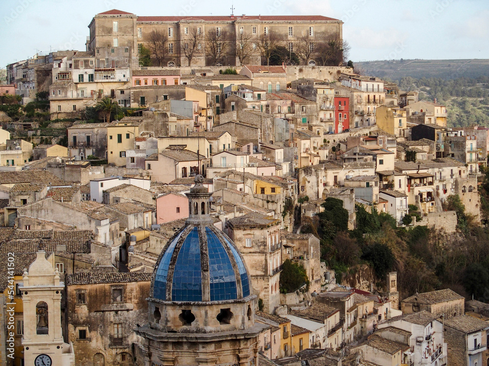 Vista de la maravillosa Ragusa Ibla. Sicilia, Italia.