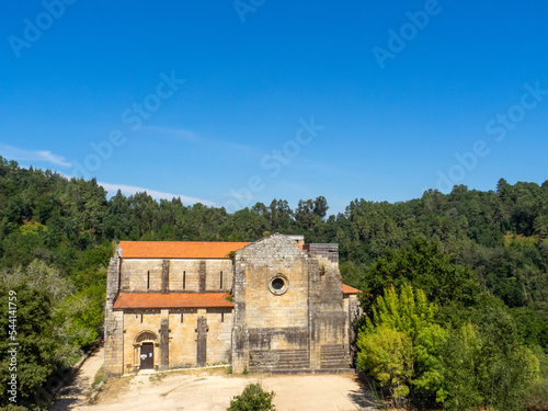 Monasterio románico de San Lorenzo de Carboeiro. Silleda, Galicia, España. photo