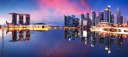 Singapore Marina bay at night, Asia