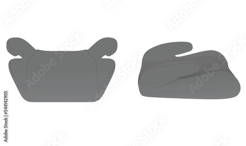 Kids car booster seat. vector illustration