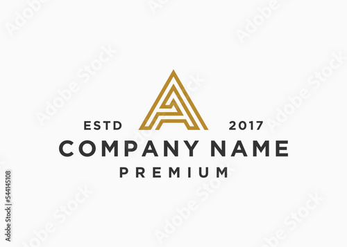 initial letter a logo design vector illustration template
