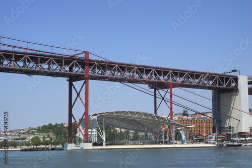 25 April suspension bridge over the Tagus river  Lisbon  Portugal