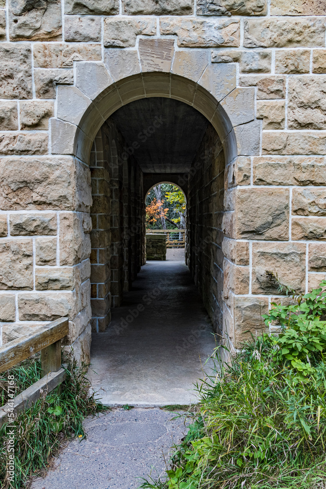 Naklejka premium Cut River Tunnel