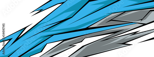 Side body graphic sticker. Abstract racing design concept. Car decal wrap design for motorcycle, boat, truck, car, boat and more. Vector eps 10.
