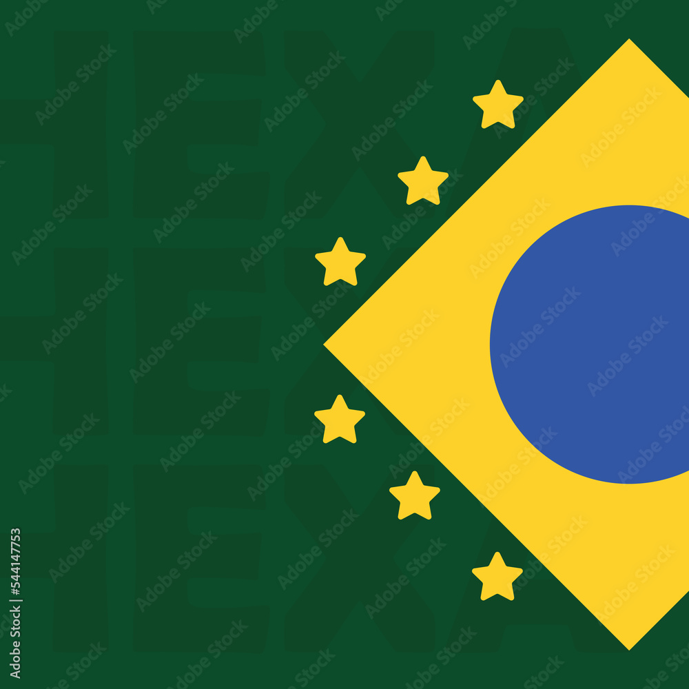 Conceito de arte design Hexa campeão papel de parede para campanhas da copa do mundo.