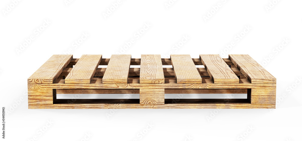 3d render of wooden pallets over a white background 3d render of wooden pallets over a white background