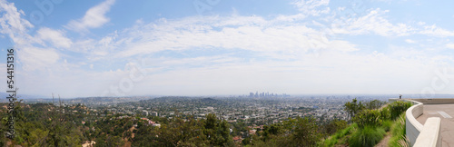 Panorama of Los Angeles seen from the Griffith Observatory.