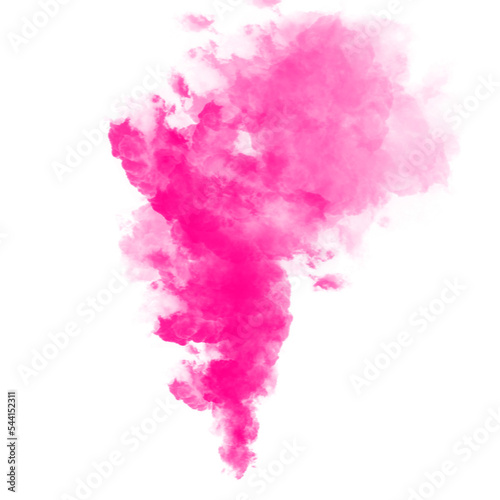 pink smoke bomb