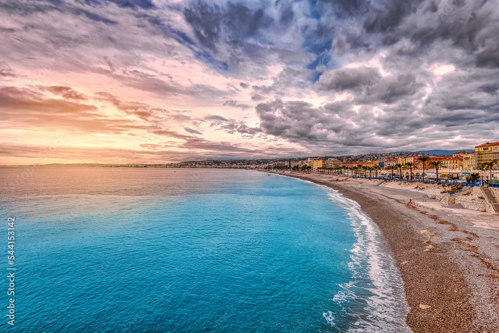 Sunset in Nice, France