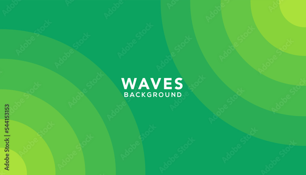 Colored green and yellow waves background design. Colored green and yellow waves background design.