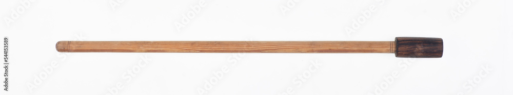 wooden walking stick isolated on white background wooden walking stick isolated on white background