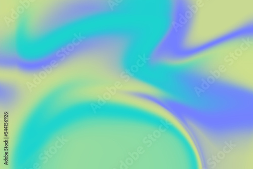 Abstract turquoise, green and blue gradient background. Pastel pattern. Trendy neon abstract texture