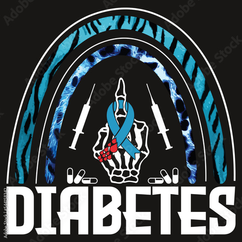 Diabetes awareness T Shirt Design. these would be the best deal for upcoming Diabetes awareness day.