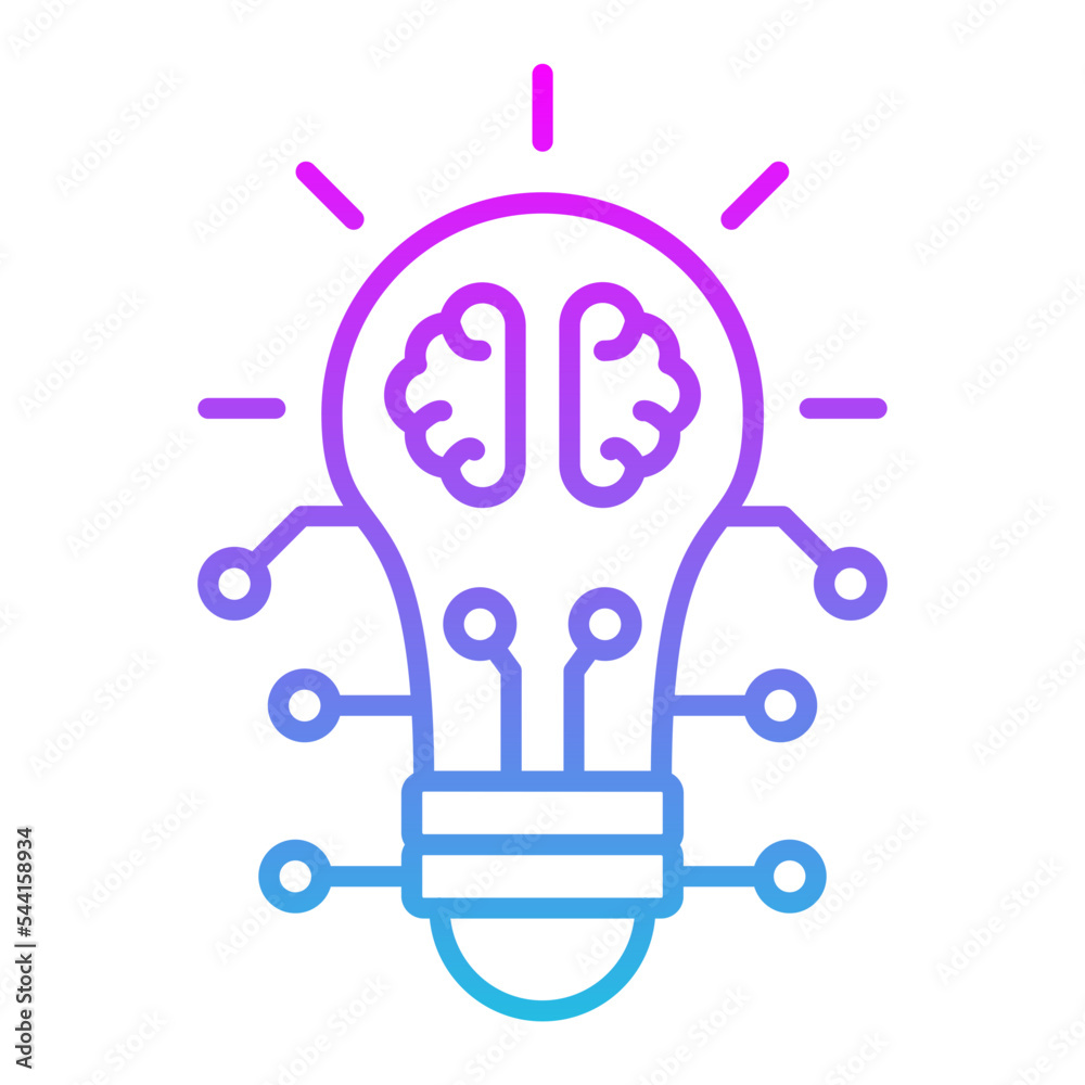 Innovation Line Gradient Icon Innovation Line Gradient Icon