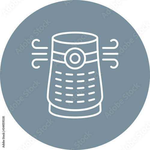 Air Purifier Multicolor Circle Line Inverted Icon