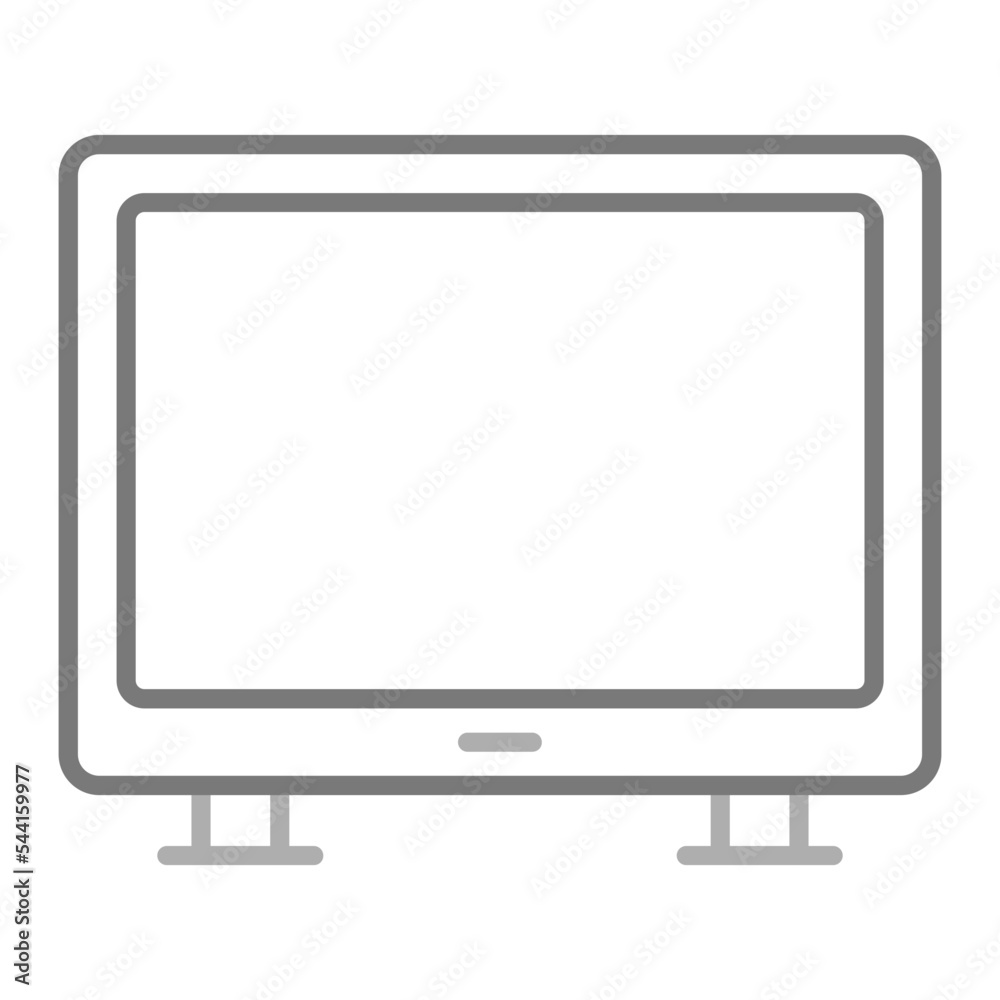 Smart Tv Greyscale Line Icon Smart Tv Greyscale Line Icon