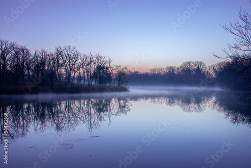 Misty lagoon at sunrise © David S. Swierczek
