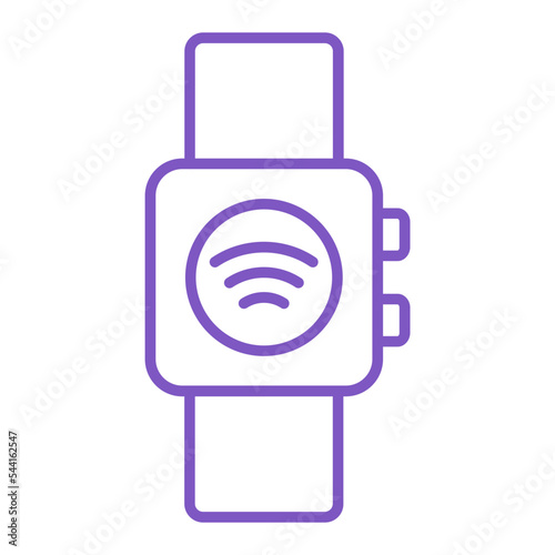 Smart Watch Multicolor Line Icon