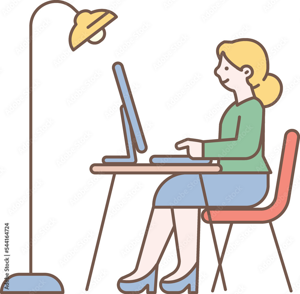 Girl working laptop, brainstorming Girl working laptop, brainstorming