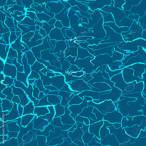 Vector water surface on isolated background