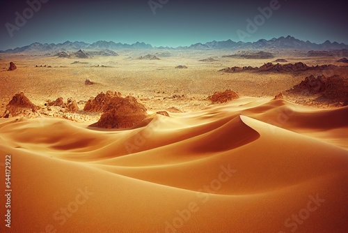 Obraz na płótnie Arid Desert landscape