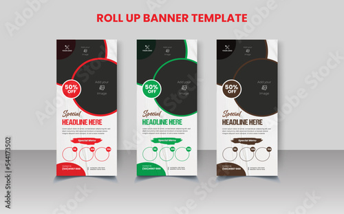 Roll-up Banner Template design 