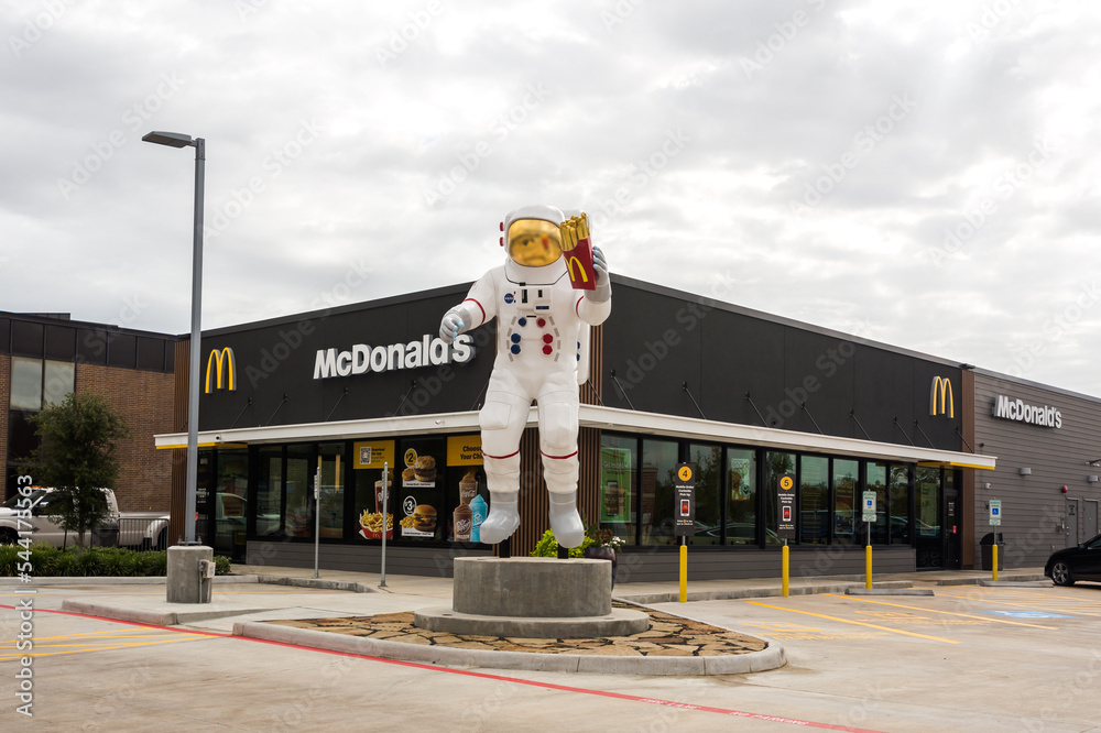 McDonald's moonman: Apollo astronaut statue erected at Houston-area  restaurant