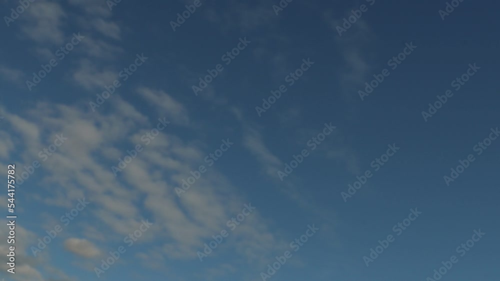 Tiny altocumulus clouds leaving the frame and opens a nice blue sky timelapse Tiny altocumulus clouds leaving the frame and opens a nice blue sky timelapse
